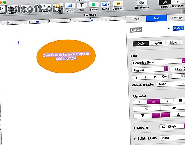 Formater le texte de forme dans les pages sur Mac