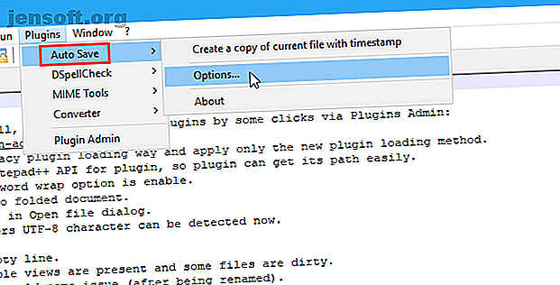 Un nouveau plugin installé dans le menu Plugins de Notepad ++