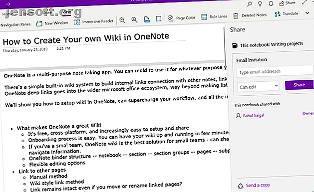 partager un ordinateur portable avec OneNote pour Windows 10