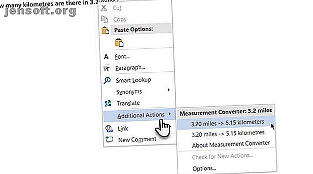 Aktivér en lille funktion i Microsoft Word, og du kan konvertere en måleenhed til en af ​​dine valg.