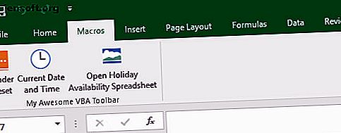 Onglet personnalisé avec des macros sur le ruban Excel