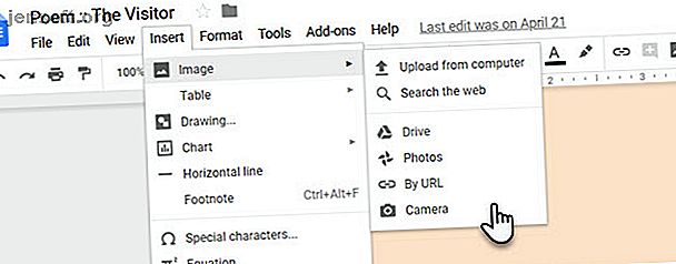 Insérer des images dans Google Docs