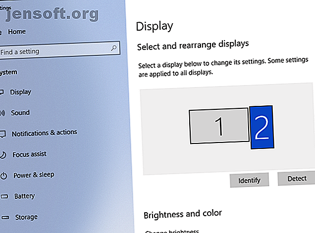 Paramètres d'affichage de Windows 10