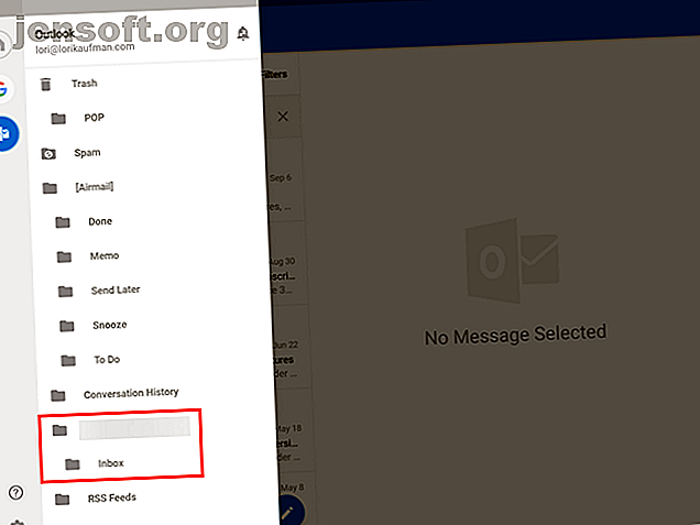 Compte de messagerie POP dans Outlook pour Android