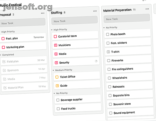 Activer le tableau Kanban sur TickTick