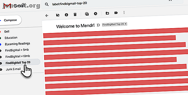 Utilisation de la recherche de gros messages pour trier les pièces jointes Gmail