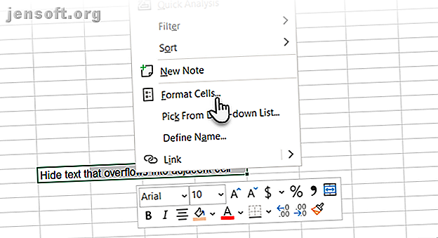 Förutom att dölja text och värden i Excel kan du också dölja andra saker!  Så här gömmer och döljer data fungerar i Excel.