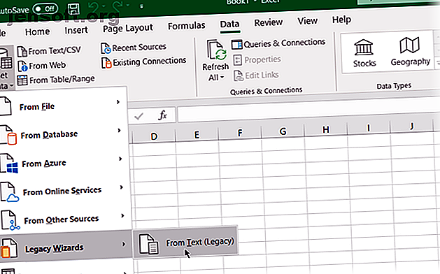 L'Assistant Legacy de texte dans Microsoft Excel