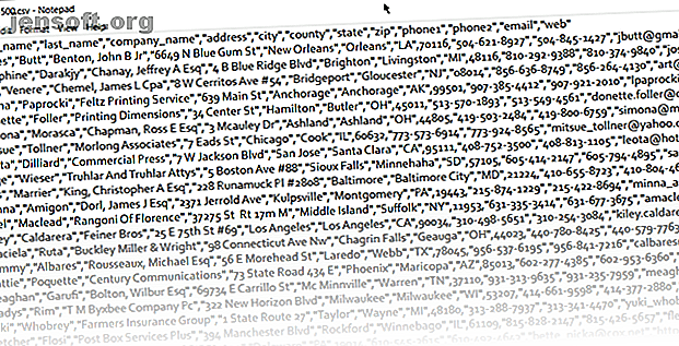 È facile convertire un file di testo delimitato in un foglio di calcolo Excel.  Ecco come farlo utilizzando tre diversi metodi.