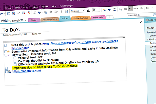 Tirez-vous le maximum de votre liste de tâches OneNote?  Appliquez nos conseils pour de meilleures listes de contrôle OneNote.