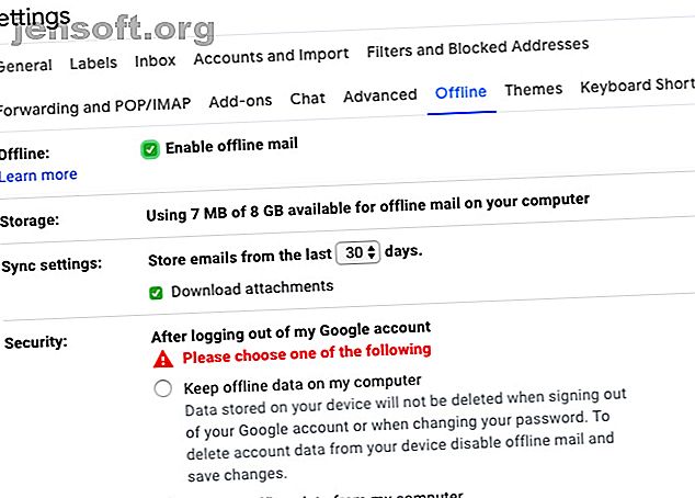 Activer le courrier hors connexion dans Gmail sur le Web