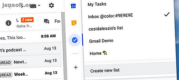 Créer une nouvelle liste de tâches - Google Tasks