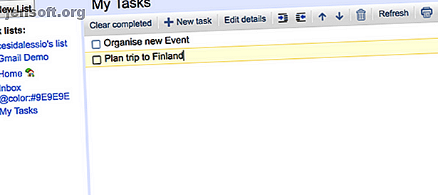 Google Tasks har et nyt nyt look.  Det er lige så nemt at organisere din to-dos i din Gmail-indbakke.