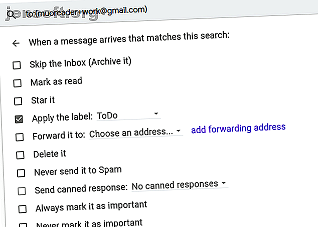 créer un filtre pour étiqueter les e-mails envoyés à un alias dans Gmail