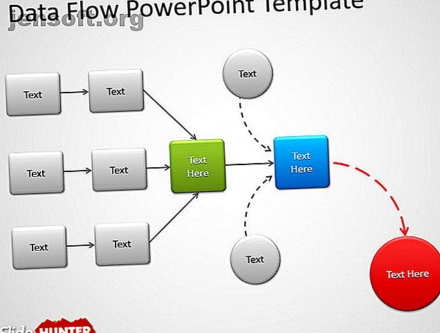 diagramme de flux de données diagramme powerpoint