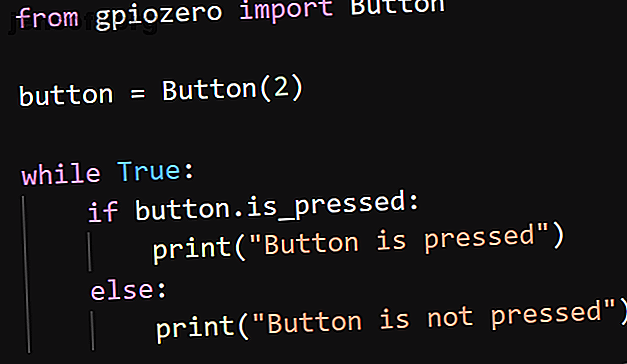 Exemple de code GPIO Zero Button
