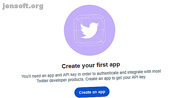 Créer une application sur Twitter