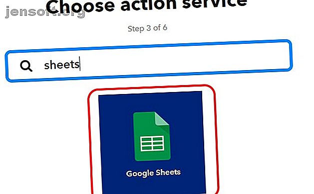 action google sheets ifttt