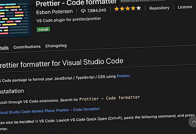Prettier extension for Visual Studio Code