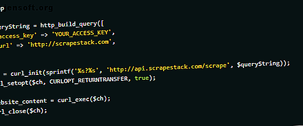 Utiliser PHP pour accéder à l'API Scrapestack