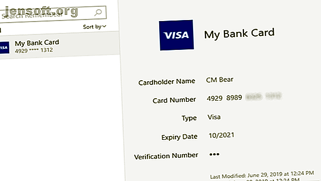 Stocker les cartes de crédit dans le gestionnaire de mots de passe RememBear