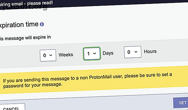 Courriel expirant de ProtonMail