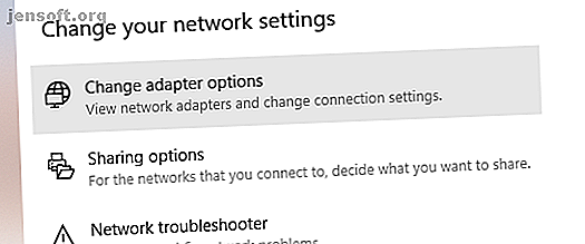 Modifier les paramètres de la carte réseau Windows