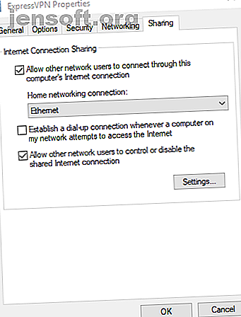 Partage de connexion Internet Windows