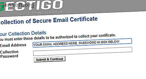 cours de sécurité e-mail collecter un certificat numérique