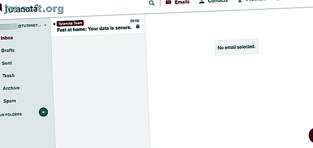 Tutanota Web Inbox
