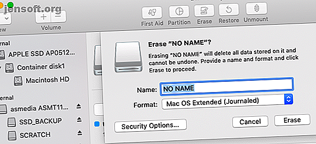 Comment effacer un lecteur flash de Disk Utility sur un Mac