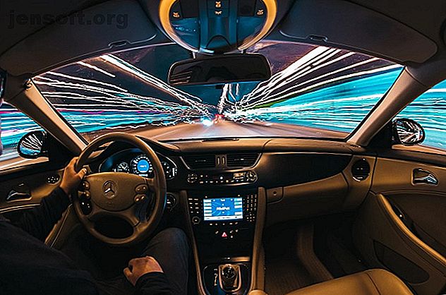 conduite véhicule timelapse lumières autoroute tunnel