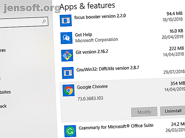 Windows 10 Désinstaller Apps Menu Chrome Désinstaller