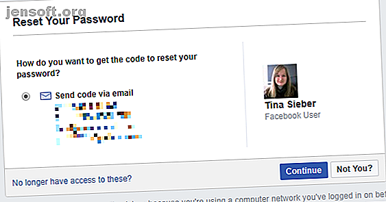 Facebook Réinitialiser votre mot de passe