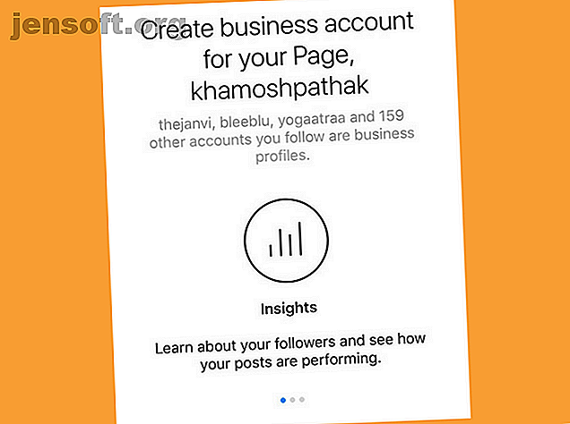 Profil d'entreprise Instagram