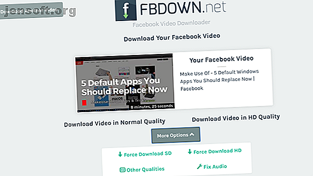FBDown.net est l'application la plus facile à télécharger et à enregistrer des vidéos Facebook sur votre disque dur.