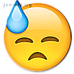 travail dur transpiration emoji emoticon