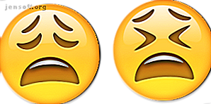 émoticône emoji angoissé