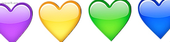 émoticônes emoji coeurs multicolores