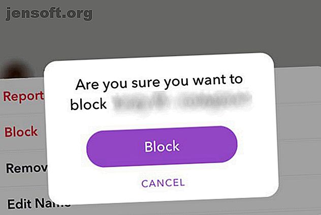 Comment bloquer quelqu'un sur Snapchat Press Block