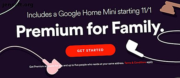 Les utilisateurs de Spotify Family peuvent obtenir gratuitement une prime Spotify de Google Home Mini pour les promotions familiales