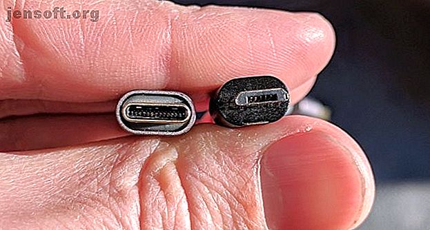 Connecteurs de câbles USB-C et Micro-USB