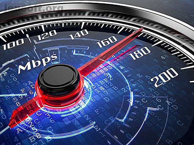 Un compteur de vitesse Internet représentant les tarifs du réseau mobile