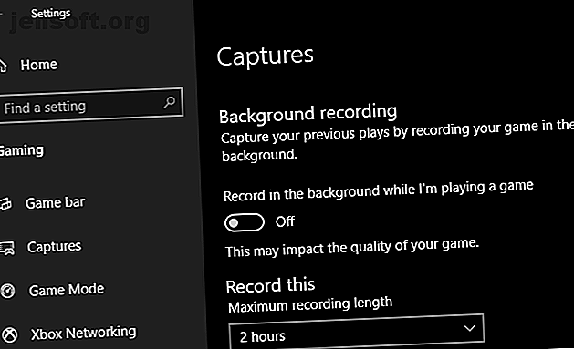 Windows 10 Désactiver l'enregistrement de jeu