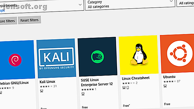 Applications de distribution Linux dans le Windows Store