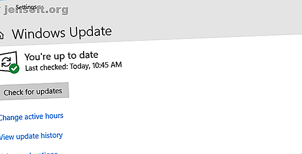 Vérifier les mises à jour dans Windows 10