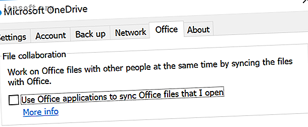 Paramètre de synchronisation Office dans OneDrive