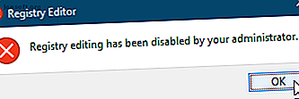 La modification du registre a été désactivée par votre message d'administrateur dans Windows 10