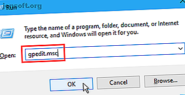 Ouvrez l'éditeur de stratégie de groupe dans Windows 10