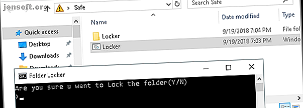 Comment protéger par mot de passe un dossier dans le verrou d'invite cmd de locker Windows